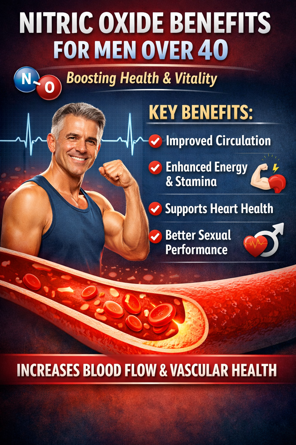 nitric oxide benefits for men over 40 blood flow improvement