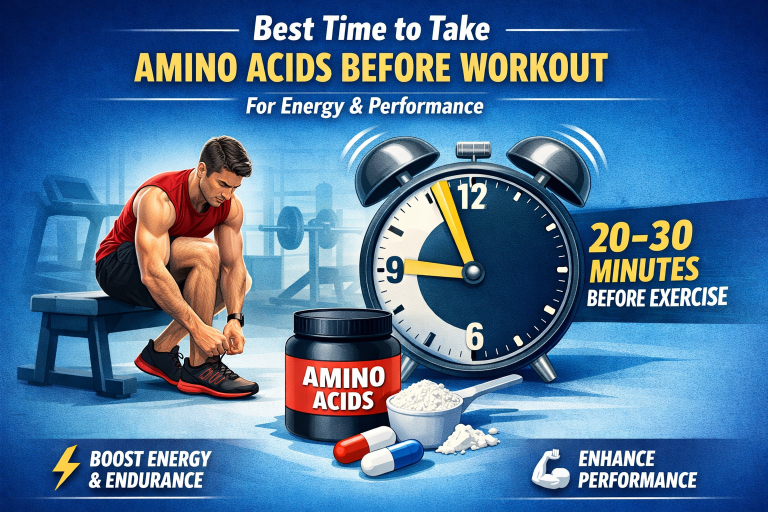 best time to take amino acid supplements before workout for energy and performance